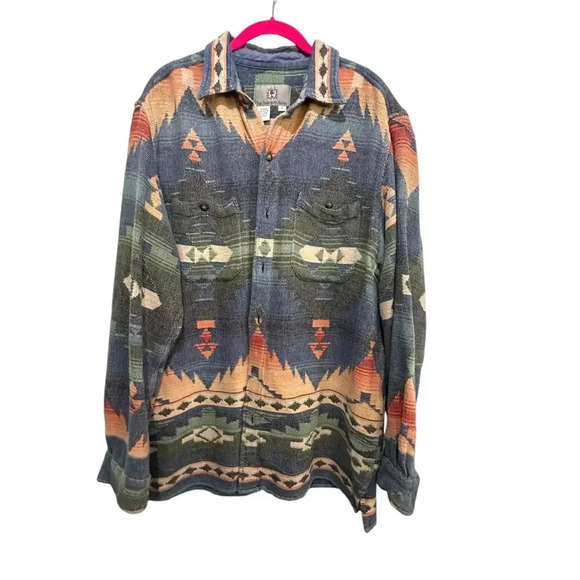 The Territory Ahead 100% Cotton Native Pattern Casual Shirt Size L - Picture 1 of 4